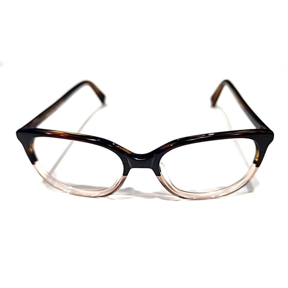 Warby Parker Laurel 615 Brown Clear Fade Round Unisex Eyeglasses Frame 52-17 140 View 2